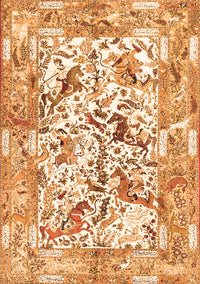 Animal Orange Traditional Rug, tr4679org