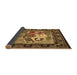 Sideview of Medallion Brown French Rug, tr467brn