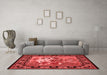 French Red Washable Rugs