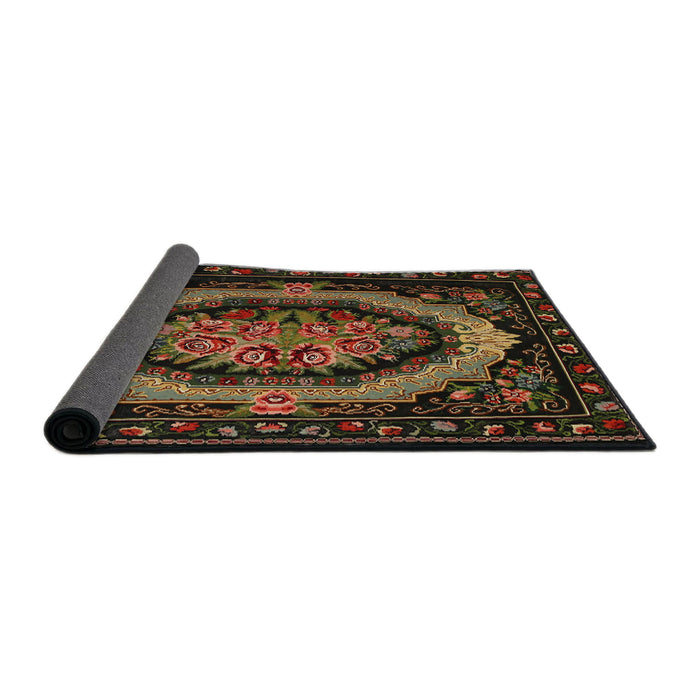 Sideview of Traditional Red Medallion Rug, tr468