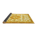 Sideview of Medallion Yellow Traditional Rug, tr4680yw