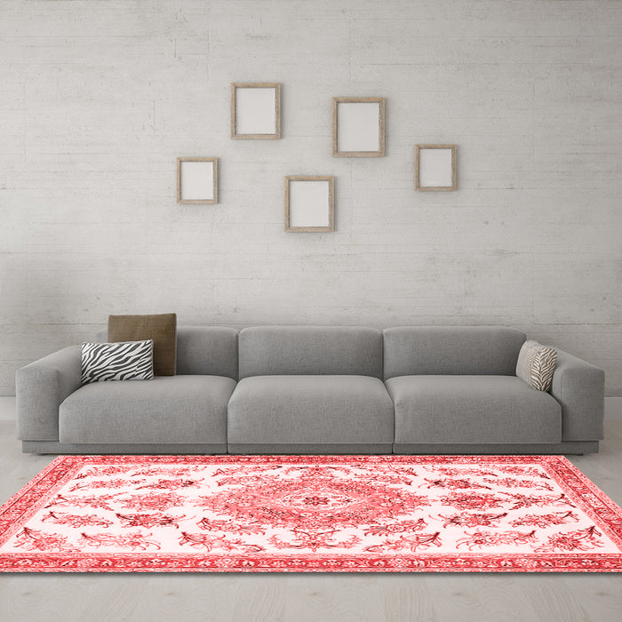 Traditional Red Washable Rugs
