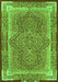 Medallion Green Traditional Rug, tr4681grn