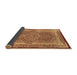 Sideview of Medallion Brown Traditional Rug, tr4681brn