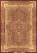 Medallion Brown Traditional Rug, tr4681brn