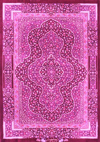 Medallion Pink Traditional Rug, tr4681pnk