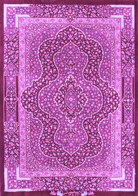 Medallion Purple Traditional Rug, tr4681pur