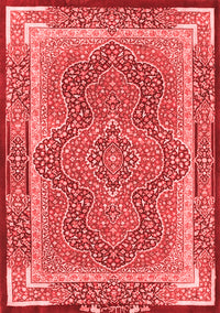 Medallion Red Traditional Rug, tr4681red