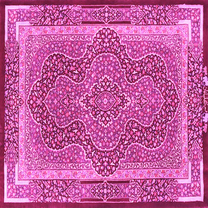 Square Medallion Pink Traditional Rug, tr4681pnk