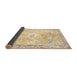 Sideview of Traditional Brown Gold Animal Rug, tr4682