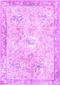 Animal Purple Traditional Rug, tr4682pur