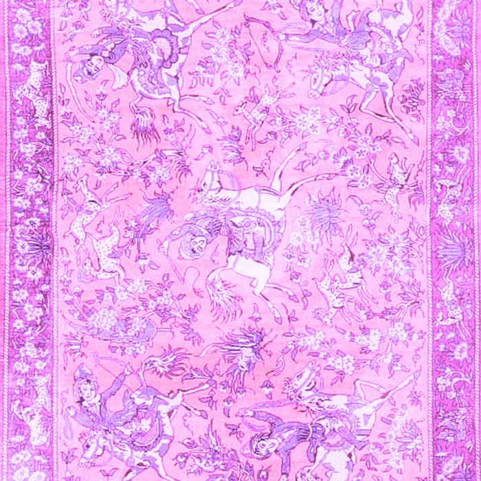 Animal Purple Traditional Rug, tr4682pur