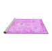 Sideview of Machine Washable Animal Purple Traditional Area Rugs, wshtr4682pur