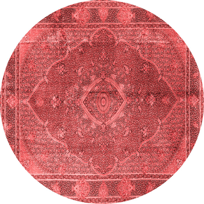 Medallion Red Traditional Rug, tr4683red