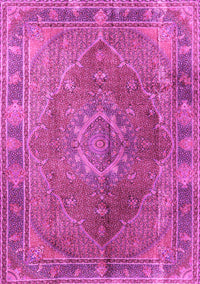 Medallion Pink Traditional Rug, tr4683pnk