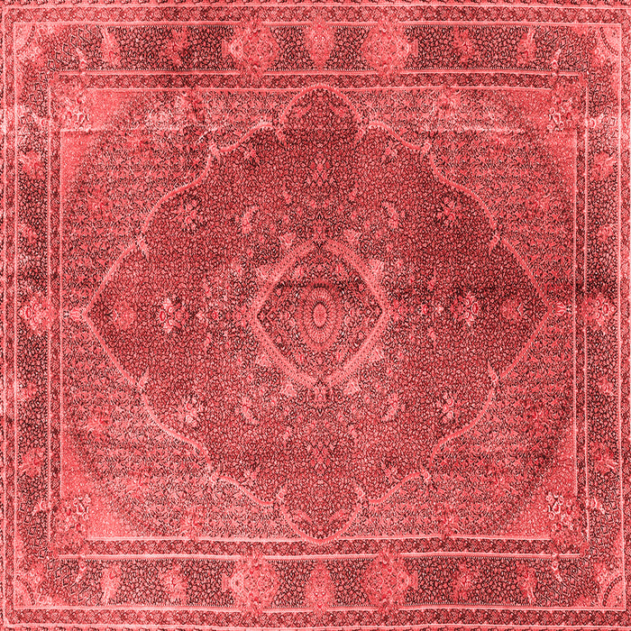 Medallion Red Traditional Rug, tr4683red