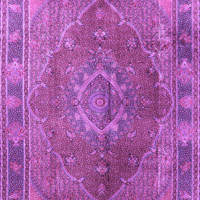 Machine Washable Medallion Purple Traditional Area Rugs, wshtr4683pur