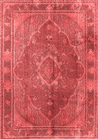 Medallion Red Traditional Rug, tr4683red