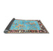 Sideview of Traditional Dark Almond Brown Animal Rug, tr4684