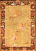 Animal Orange Traditional Rug, tr4684org