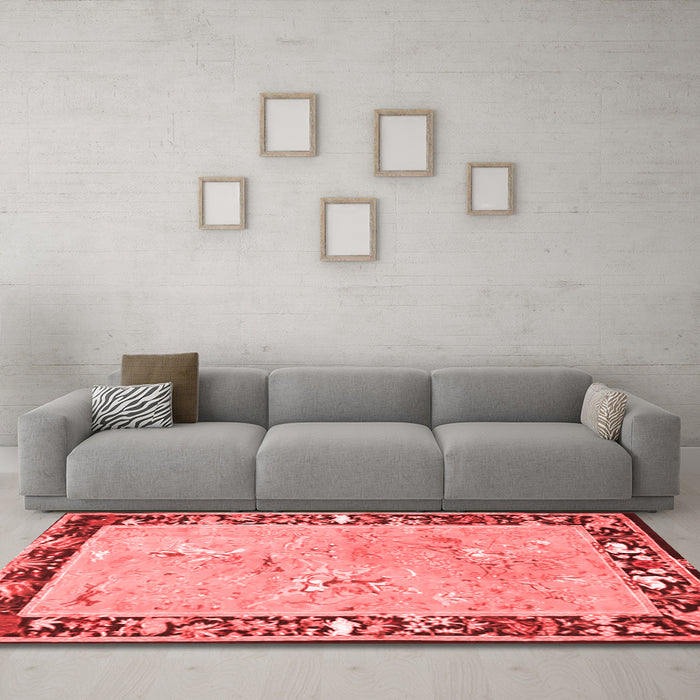 Traditional Red Washable Rugs