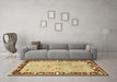 Machine Washable Animal Brown Traditional Rug in a Living Room,, wshtr4684brn