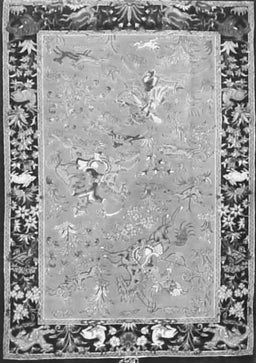 Animal Gray Traditional Rug, tr4684gry