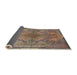 Sideview of Traditional Chestnut Brown Medallion Rug, tr4685