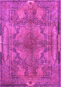 Medallion Pink Traditional Rug, tr4685pnk