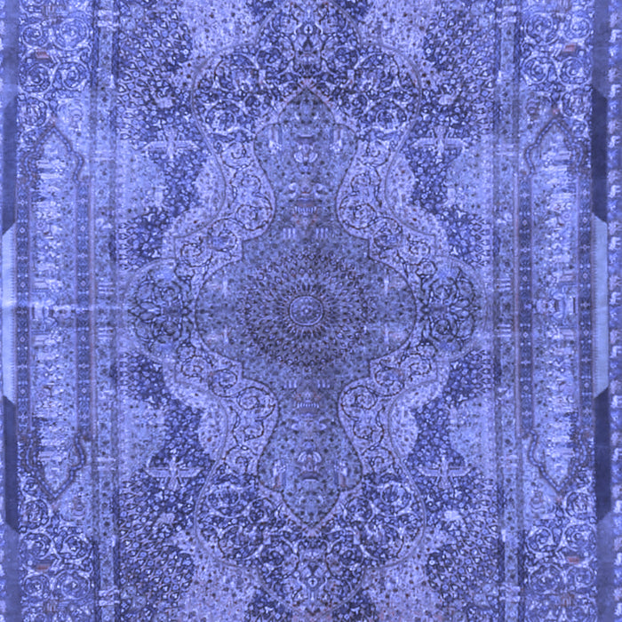 Medallion Blue Traditional Rug, tr4685blu