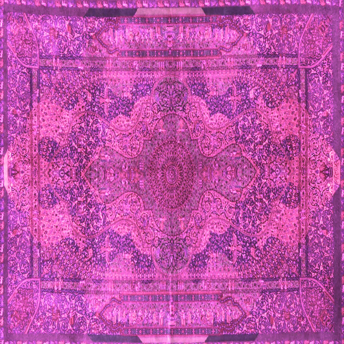 Square Medallion Pink Traditional Rug, tr4685pnk