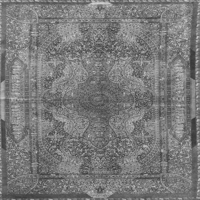 Serging Thickness of Medallion Gray Traditional Rug, tr4685gry