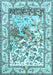 Animal Light Blue Traditional Rug, tr4686lblu