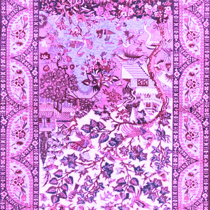 Animal Purple Traditional Rug, tr4686pur