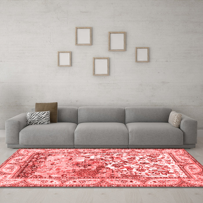 Traditional Red Washable Rugs
