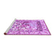 Sideview of Machine Washable Animal Purple Traditional Area Rugs, wshtr4686pur