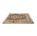 Sideview of Machine Washable Traditional Sienna Brown Rug, wshtr4687