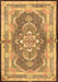 Machine Washable Persian Brown Traditional Rug, wshtr4687brn