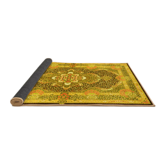 Sideview of Persian Yellow Traditional Rug, tr4687yw