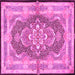 Square Persian Pink Traditional Rug, tr4687pnk