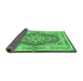 Sideview of Persian Emerald Green Traditional Rug, tr4687emgrn