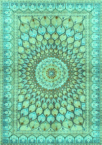 Persian Turquoise Traditional Rug, tr4688turq