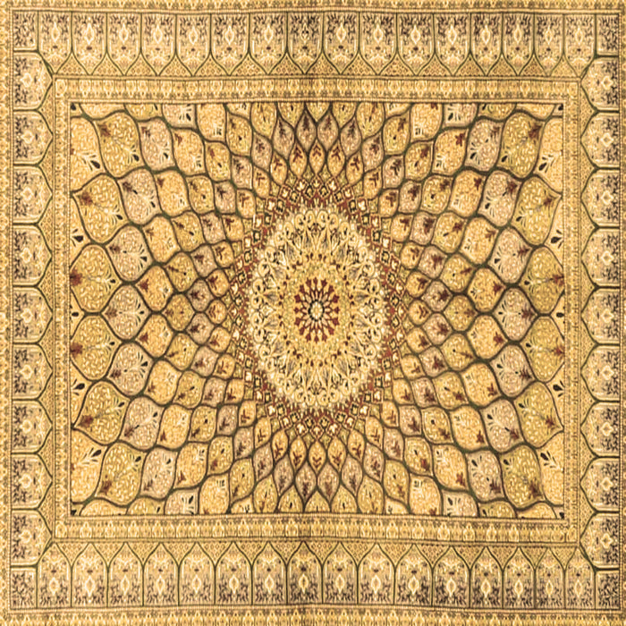 Square Machine Washable Persian Brown Traditional Rug, wshtr4688brn