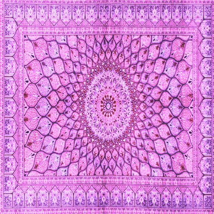 Square Persian Purple Traditional Rug, tr4688pur