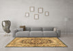 Machine Washable Persian Brown Traditional Rug in a Living Room,, wshtr4689brn