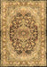 Machine Washable Persian Brown Traditional Rug, wshtr4689brn