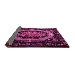 Sideview of Medallion Pink French Rug, tr468pnk