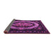 Sideview of Medallion Purple French Rug, tr468pur