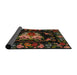 Sideview of Traditional Red Medallion Rug, tr469