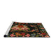 Sideview of Machine Washable Traditional Night Red Rug, wshtr469
